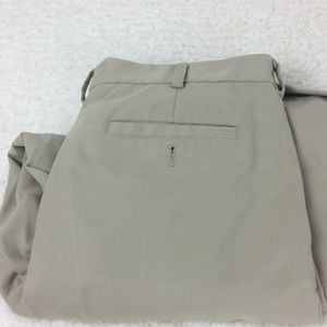 Izod men’s dress pants 36/30 khaki cuffed leg